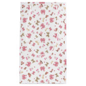 ピンクガーリー女性のカーボーイブーツ弓コケットパターン スモールペーパーバッグ (正面)