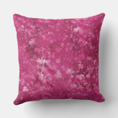 ピンクガーリー抽象芸術グリッツグラムグリッター クッション (裏面)