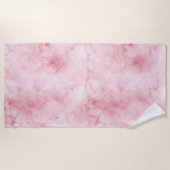ピンクガーリー抽象芸術 ビーチタオル (正面)