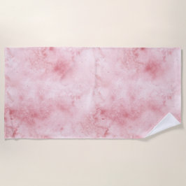 ピンクガーリー抽象芸術 ビーチタオル