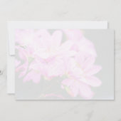 ピンクガーリー春の花自然 ノートカード (裏面)