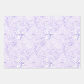 ピンクガーリー渦巻形ののユニコーンの渦巻き ラッピングペーパーシート (正面2)