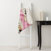 ピンクガーリー白黒金ゴールド牛革 シェルパブランケット (インサイチュ)