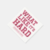 ピンクガーリー美学法科卒業式 スタンダードカクテルナプキン (角)