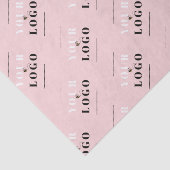 ピンクガーリー色のカスタムロゴ・メッセージ 薄葉紙 (詳細)