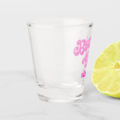 ピンクガーリー誕生日ガール誕生日 ショットグラス (左)