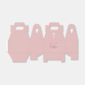 ピンクガーリー赤ちゃん書道バプテスマ フェイバーボックス (折り畳みなし)