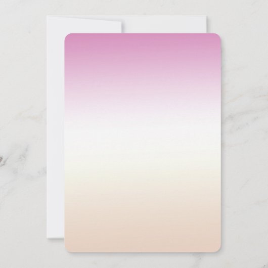 ピンクガーリー赤面ピーチグラムヒョウ絞り染め 招待状 (裏面)