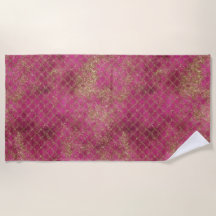 ピンクガーリー金ゴールドグリッターマーメイドグリッツ