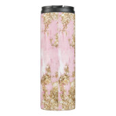 ピンクガーリー金ゴールドグリッター タンブラー (裏面)