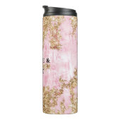 ピンクガーリー金ゴールドグリッター タンブラー (回転右)