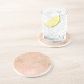 ピンクガーリー金ゴールドヒョウ コースター (側面)