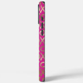 ピンクガーリー金ゴールドXOXO Case-Mate iPhoneケース (裏面 / 左)