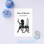 ピンクガーリー&ブラック美しいブティックスペシャルイベント チラシ (シングル)