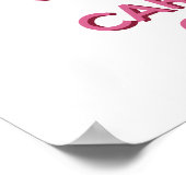 ピンクガーリーKeep Calm and Carry On ポスター (角)