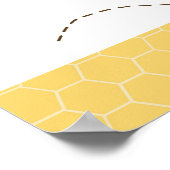 ピンクガールのまわりに赤ちゃんシャワーサイン ポスター (角)