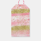 ピンクガールのスパパーティー感謝タグ ギフトタグ (裏面)