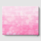 ピンクガールの赤ちゃんシャワー民族ベビーフローラ ゲストブック (裏面)