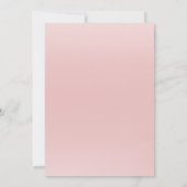 ピンクガールエレガントウィンターベビーシャワー招待状 招待状 (裏面)