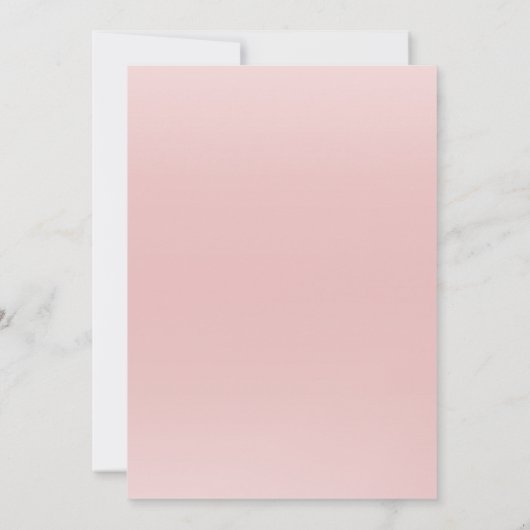 ピンクガールエレガントウィンターベビーシャワー招待状 招待状 (裏面)