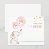 ピンクガールエレファントアドバイスfor the Parents (正面/裏面)