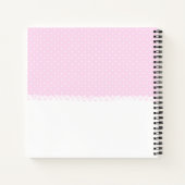 ピンクガールシューズベビーシャワーゲストブック ノートブック (裏面)