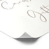 ピンクガールズトレイン誕生日カードとギフトサイン ポスター (角)