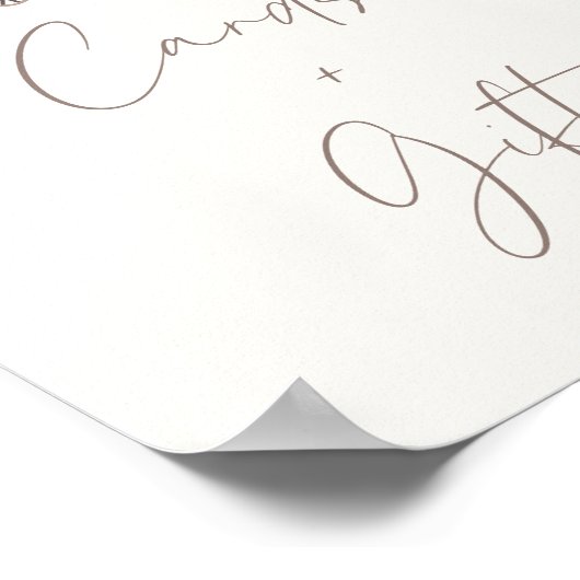 ピンクガールズトレイン誕生日カードとギフトサイン ポスター (角)