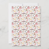 ピンクガールズバーンファームアニマルズ誕生日招待状 招待状 (裏面)