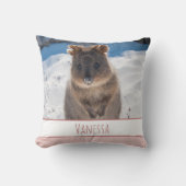 ピンクガールズパーソナライズされたクッカクッション クッション (正面)