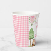 ピンクガールズフローラバーンファームアニマルズ誕生日 紙コップ (右)