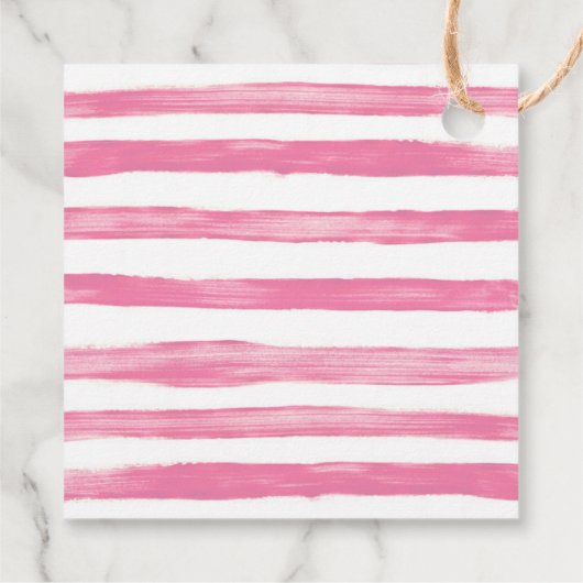 ピンクガールズ《キリスト教》洗礼式や命名式バプティスプラントメッセージカード フェイバータグ (裏面)