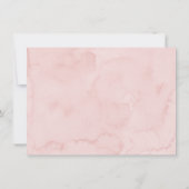 ピンクガールテディベアバルーン誕生日 サンキューカード (裏面)