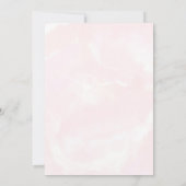 ピンクガールハイランドカウカーフベビーシャワーバイメール 招待状 (裏面)