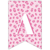 ピンクガールハッピーバースデーパーティー バンティングフラッグ (第3の旗)