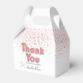 ピンクガールバルーン文字紙吹雪ありがとう フェイバーボックス (正面サイド)
