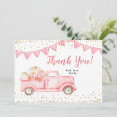 ピンクガールパンプキントラックサンキューカード サンキューカード (スタンド正面)