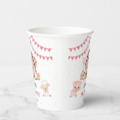 ピンクガールファームアニマルバースデーパーティー 紙コップ (右)