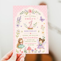 ピンクガールフェアリーガーデン1歳の誕生日パーティー