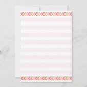 ピンクガールボホトリバルワイルドワン誕生日招待状 招待状 (裏面)