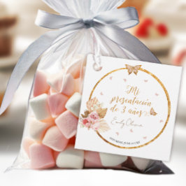 ピンクガールミプレゼンタシオンデ3アニョスペインのス フェイバータグ