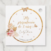 ピンクガールミプレゼンタシオンデ3アニョスペインのス フェイバータグ (裏面)