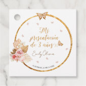 ピンクガールミプレゼンタシオンデ3アニョスペインのス フェイバータグ (正面)