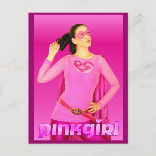 ピンクガールメール ポストカード (正面)
