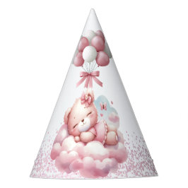 ピンクガールレインボースター誕生日 パーティーハット