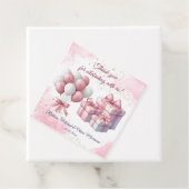 ピンクガールレインボースター誕生日 フェイバータグ (インサイチュ)