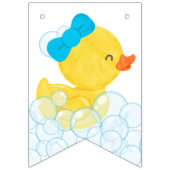 ピンクガールワンラッキーダックつるズバンティング旗 バンティングフラッグ (第1の旗)