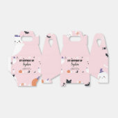 ピンクガール不気味ワン幽霊誕生日お願いボックス フェイバーボックス (折り畳みなし)