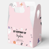 ピンクガール不気味ワン幽霊誕生日お願いボックス フェイバーボックス (オープン)