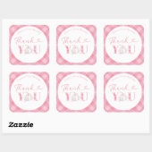 ピンクガール名門私立校風のカボチャ誕生日ありがとう スクエアシール (シート)